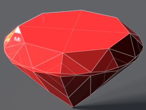 3d diamond - ready to render or print Model 3D