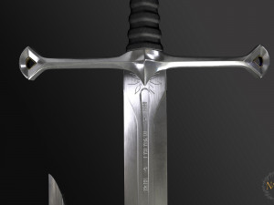 Espada Narsil Lord Of The Ring for 3D Print or Animation Usage 3D Model