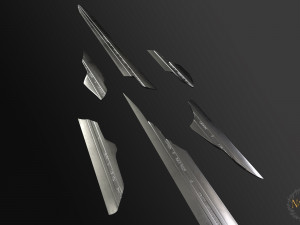 Espada Narsil Lord Of The Ring for 3D Print or Animation Usage 3D Model