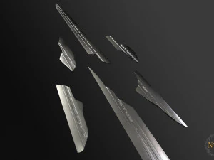 Espada Narsil Lord Of The Ring para impress&atilde;o 3D ou uso de anima&ccedil;&atilde;o Modelo 3D