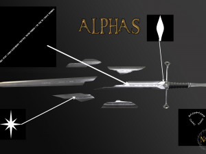 Espada Narsil Lord Of The Ring for 3D Print or Animation Usage 3D Model