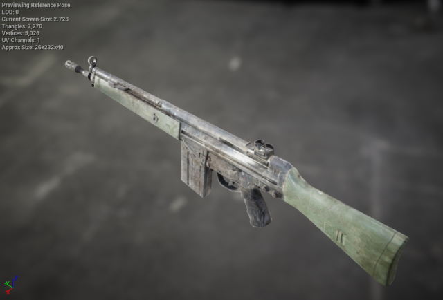 g3a4 rifle 3D Model .c4d .max .obj .3ds .fbx .stl .blend 