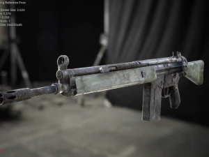 espingarda g3a4 Modelo 3D