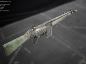espingarda g3a4 Modelo 3D