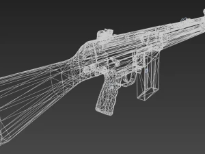 espingarda g3a4 Modelo 3D