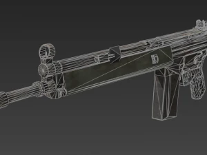 espingarda g3a4 Modelo 3D