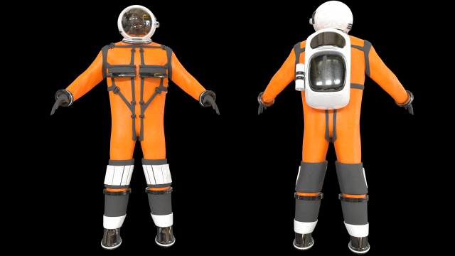 space suit 3d model low-poly 3D Модель .c4d .max .obj .3ds .fbx .stl .blend 