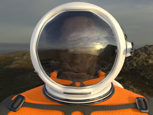space suit 3d model low-poly 3D Модель
