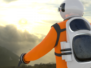space suit 3d model low-poly 3D Модель