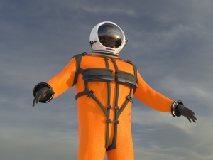 space suit 3d model low-poly 3D Модель