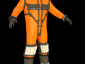 space suit 3d model low-poly 3D Модель