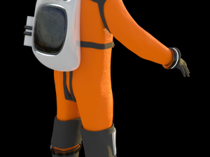 space suit 3d model low-poly 3D Модель