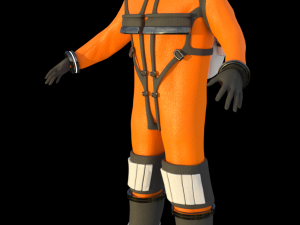 space suit 3d model low-poly 3D Модель