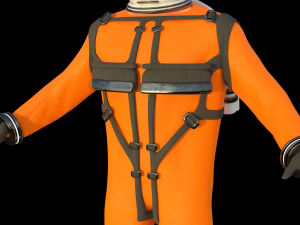 space suit 3d model low-poly 3D Модель