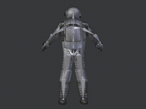 space suit 3d model low-poly 3D Модель