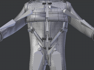 space suit 3d model low-poly 3D Модель