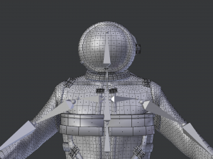 space suit 3d model low-poly 3D Модель
