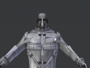 space suit 3d model low-poly 3D Модель