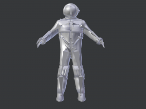 space suit 3d model low-poly 3D Модель