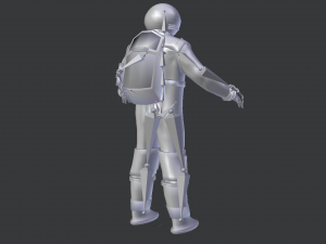 space suit 3d model low-poly 3D Модель