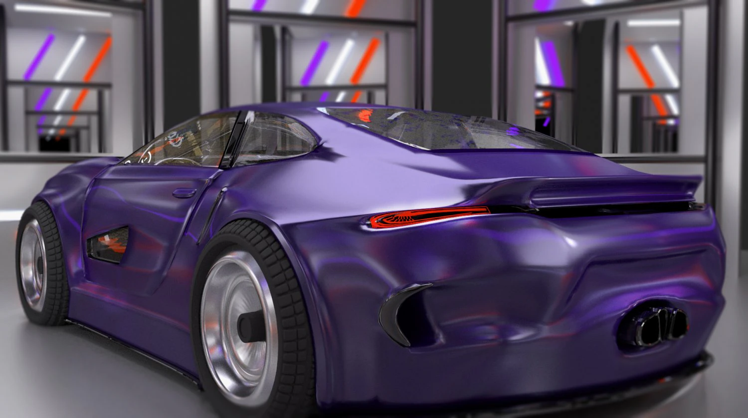 concept car 3D Model .c4d .max .obj .3ds .fbx .stl .blend 