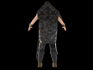 medieval character knight armor sword warrior low-poly 3D मॉडल