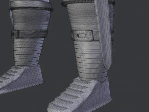 medieval character knight armor sword warrior low-poly 3D मॉडल