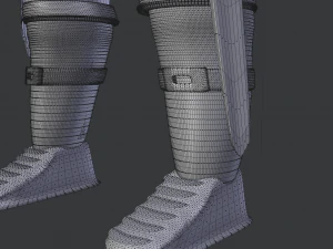 medieval character knight armor sword warrior low-poly 3D Model
