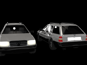 mercedes-benz e class w124 kombi model 3d obj mtl fbx blend dae 1 mercedes-benz e class w12 3D Model