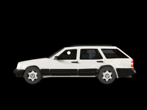 mercedes-benz e class w124 kombi model 3d obj mtl fbx blend dae 1 mercedes-benz e class w12 3D Model