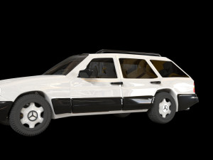 mercedes-benz e class w124 kombi model 3d obj mtl fbx blend dae 1 mercedes-benz e class w12 3D Model