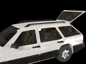 mercedes-benz e class w124 kombi model 3d obj mtl fbx blend dae 1 mercedes-benz e class w12 3D Model