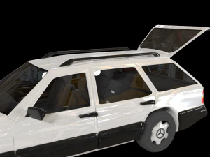 mercedes-benz e class w124 kombi model 3d obj mtl fbx blend dae 1 mercedes-benz e class w12 3D Model