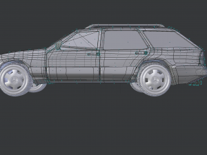 mercedes-benz e class w124 kombi model 3d obj mtl fbx blend dae 1 mercedes-benz e class w12 3D Model