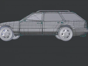 mercedes-benz e class w124 kombi model 3d obj mtl fbx blend dae 1 mercedes-benz e class w12 3D Model