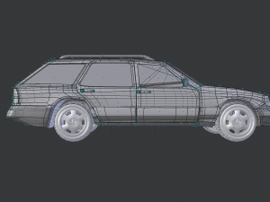 mercedes-benz e class w124 kombi model 3d obj mtl fbx blend dae 1 mercedes-benz e class w12 3D Model