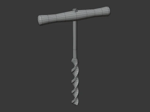 Vecchi strumenti Low-poly Modello 3D