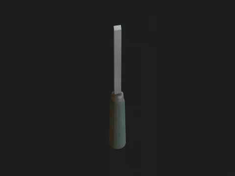 Vecchi strumenti Low-poly Modello 3D