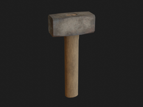Old tools Low-poly Modelo 3D