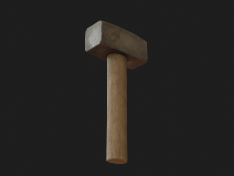 Old tools Low-poly Modelo 3D