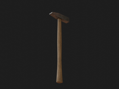 Old tools Low-poly Modelo 3D
