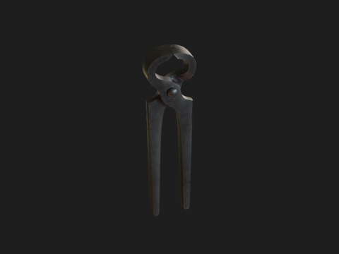Old tools Low-poly Modelo 3D
