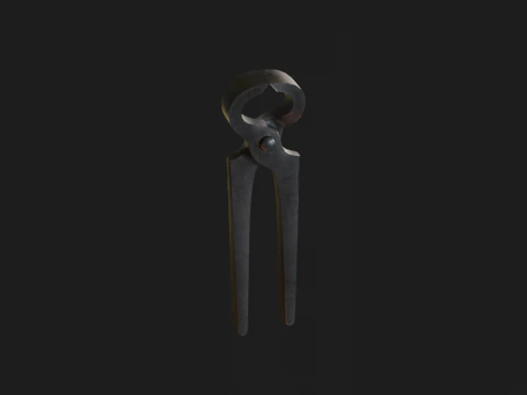 Vecchi strumenti Low-poly Modello 3D