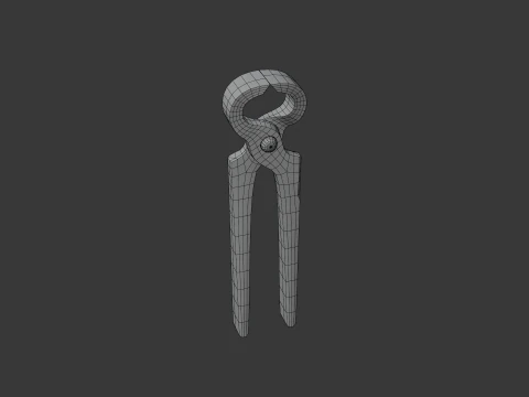 Vecchi strumenti Low-poly Modello 3D
