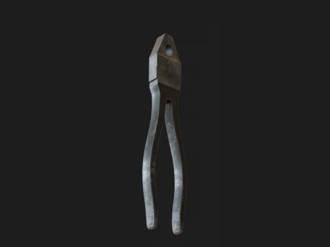 Vecchi strumenti Low-poly Modello 3D