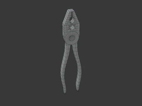 Vecchi strumenti Low-poly Modello 3D
