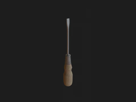Vecchi strumenti Low-poly Modello 3D