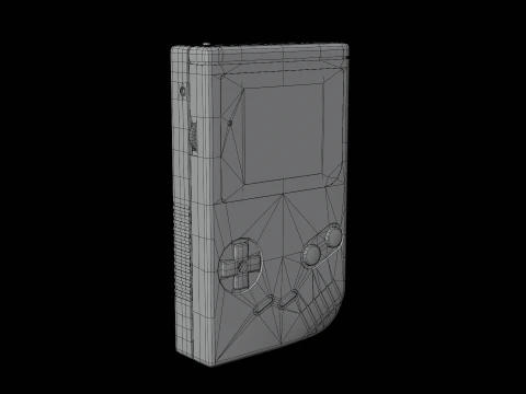 Game Boy Nintendo video game console Low-poly 3D Model