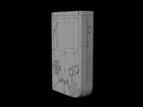Game Boy Nintendo video game console Low-poly 3D-Modell