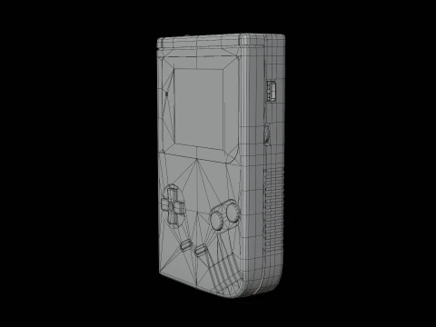 Game Boy Nintendo video game console Low-poly 3D Model